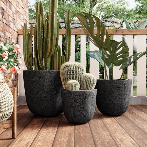 Pcs mgo concrete planter set - planter,