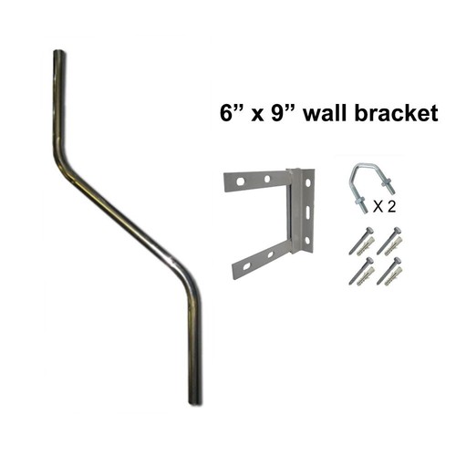Alloy cranked swan - alloy, neck