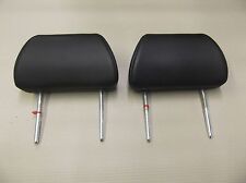 FORD MONDEO MK3 2001-2007 PAIR FRONT BLACK LEATHER  HEAD RESTS ST GHIA TITANIUM