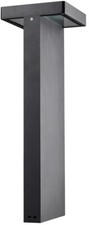 Black aluminium post tall - black,