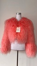 Mongolian fur jacket size 10
