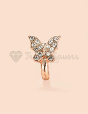 Butterfly Cuff Crystal Nose