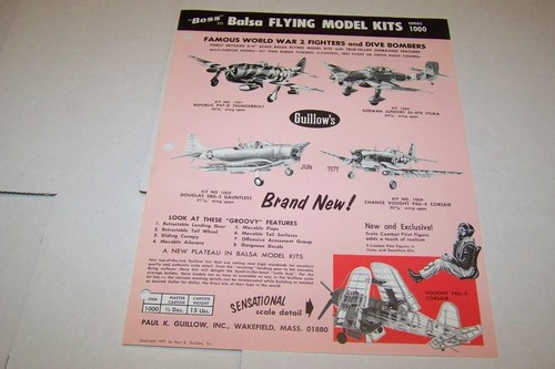 Vintage guillow balsa - guillow,