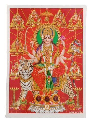 Durga hindu god glossy - durga, picture