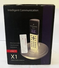 iDect X1 Digital Cordless Telephone Handset Silver LED Screen with Charging Base