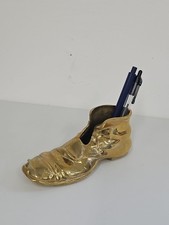 Antique Brass Boot Large Heavy