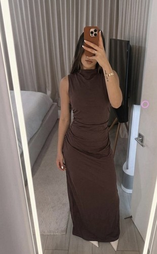 Womens brown maxi dress from - dress,