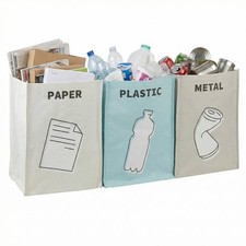 3 Recycling Bags Waste Sorter