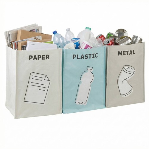 Recycling bags waste - waste, sorter