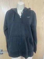 Hollister Zip Up Hoodie Black