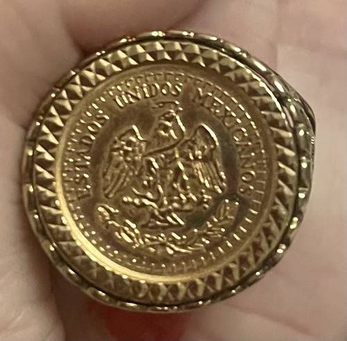 9ct gold mexicanos pesos 1945 - 9ct,