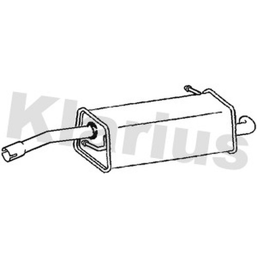 Exhaust rear back - rear, box