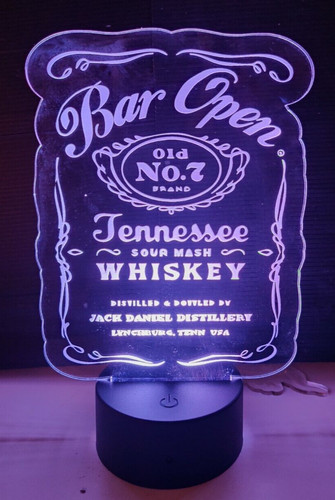 Led bar mancave sign light - led,