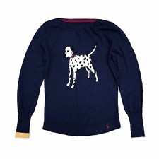 Joules Dalmation Dog Design Jumper Size 8