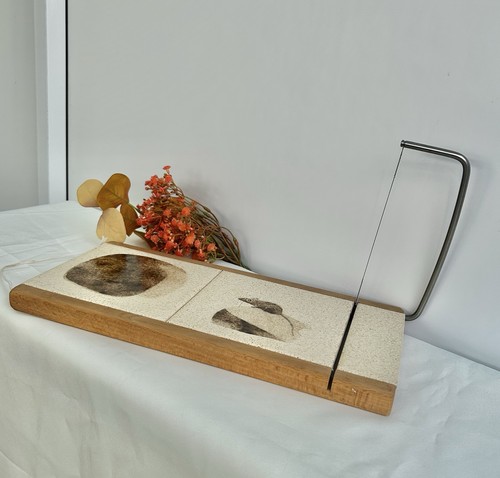 Vintage ceramic tile cheese - vintage,