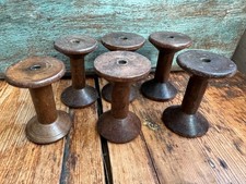 6 Vintage Wooden Industrial
