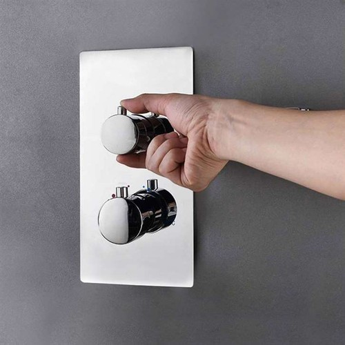 Brass concealed thermostatic - brass,