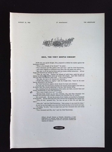 Original 1953 advert folland - original,