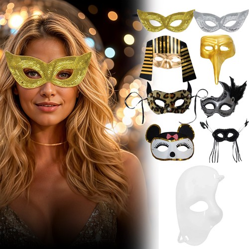 Sequin face mask masquerade - sequin,