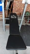 Homcom Fitness Bench  - Adjustable Incline Weight Bench and Squat stands