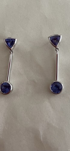 Tanzanite and precious white - and,