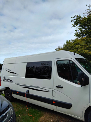 White renault master - white,