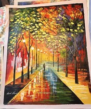 RAINY NIGHT Original Oil