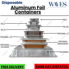 Aluminium Foil Containers with Lids - Disposable Baking & Takeaway Trays