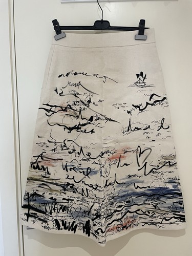 Burberry canvas linen midi - canvas,