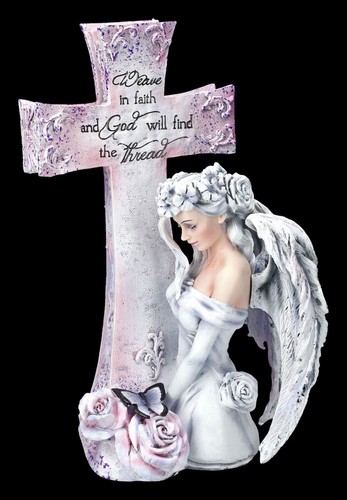 Angel figure with cross - figure,