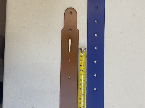 Leather belt blanks 2 - blanks, 1.1/2"
