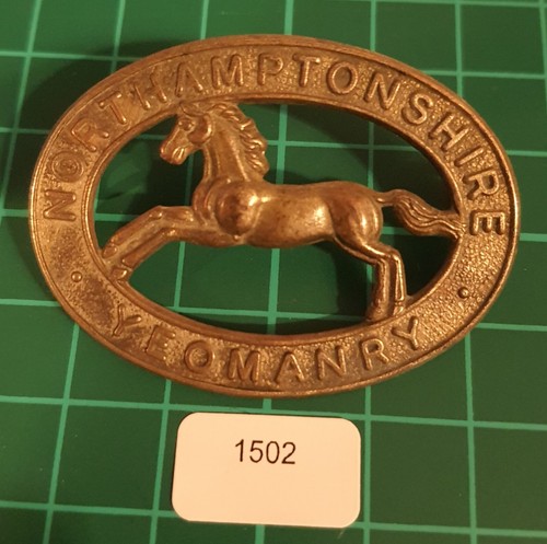 Original cap badge 1502 - badge:, 1502)