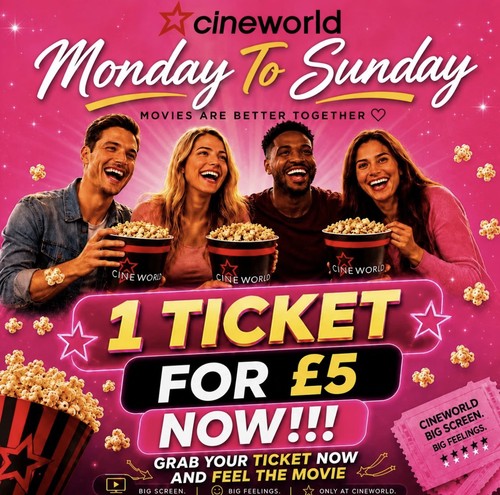 Cineworld cinema tickets - cineworld,