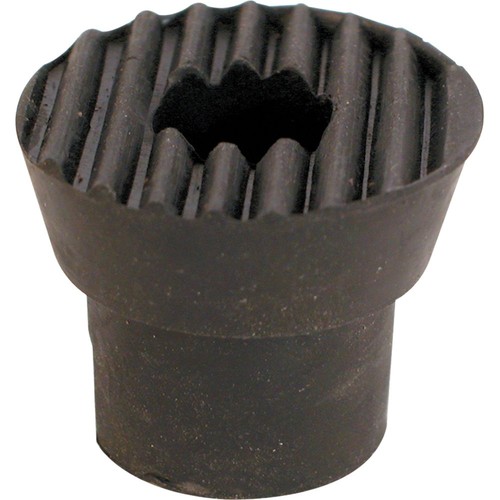 Black rubber doorstop holder - rubber,