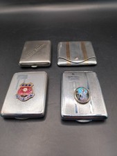 Antique Vintage Matchbook Holder Collection X4 Tobaciana Collectable Advertising