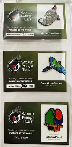 World parrot trust badges - 3x,