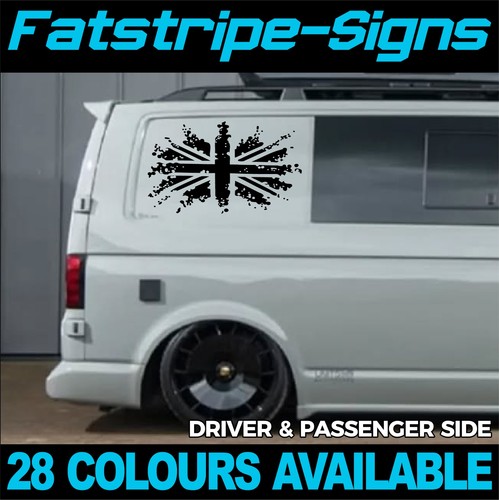 Union jack vinyl decals camper - union,