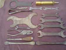 Vincent Motorcycle vintage  tool kit 16 Items