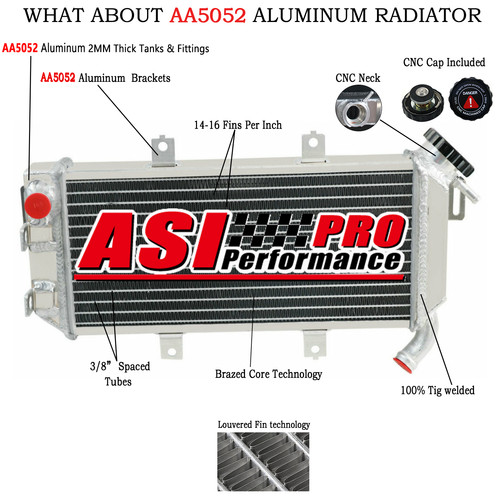 Row aluminum radiator - row,