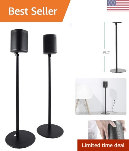 Sleek matte black floor stands - sleek,