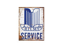 TRIUMPH TR CARS SERVICE  METAL Retro wall sign CAVE BATHROOM GARAGE Gift A4