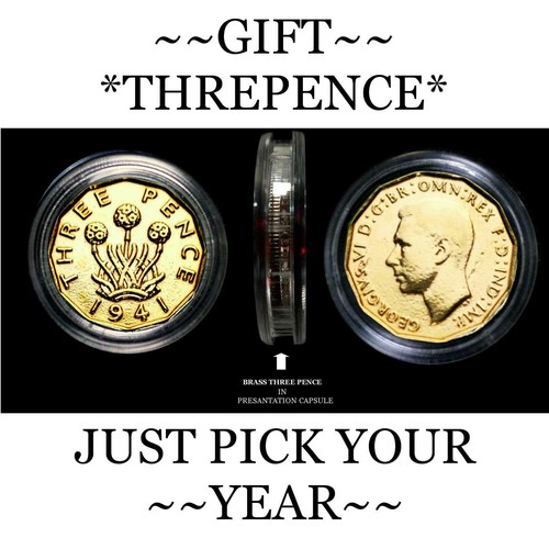 Original old threepence - threepence, coins
