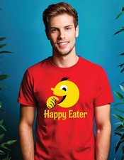 Happy Eater Yellow or red T-Shirt black mirror