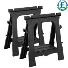 Stanley STST1-70713 NonSlip Folding Saw Horse Trestles Stands Twin Kit STA170713