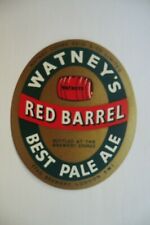 SMALL MINT WATNEYS LONDON BEST PALE ALE BREWERY BEER BOTTLE LABEL 