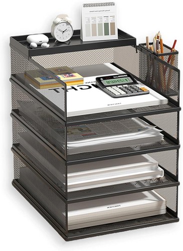 Tier stackable letter tray - stackable,