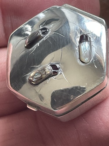 Sterling silver shibayama pill - sterling,