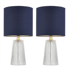 Set of 2 Modern 37cm Glass