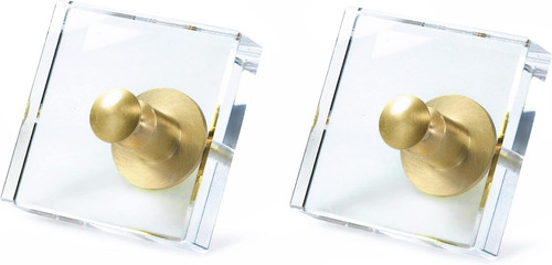 Crystal acrylic drawer knobs - crystal,