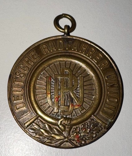 German cyclists union medal - german,